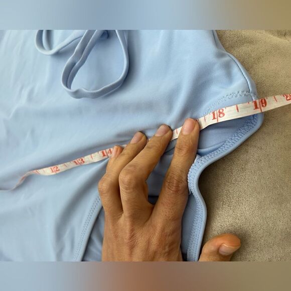 Aerie Baby Blue One-piece Swimsuit With Tie Straps - Picture 6 of 11